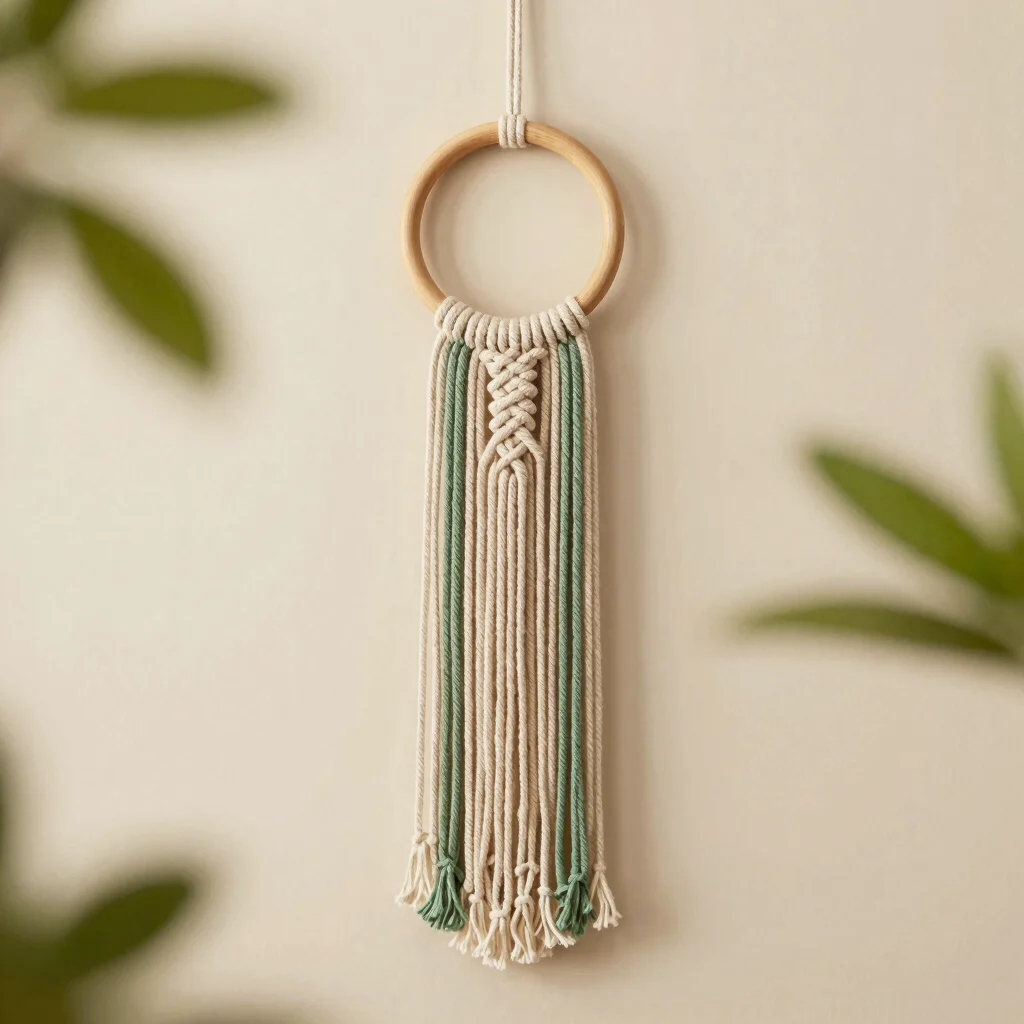 Suspension Macramé Sauge