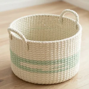 Panier Rangement Tressé Mains