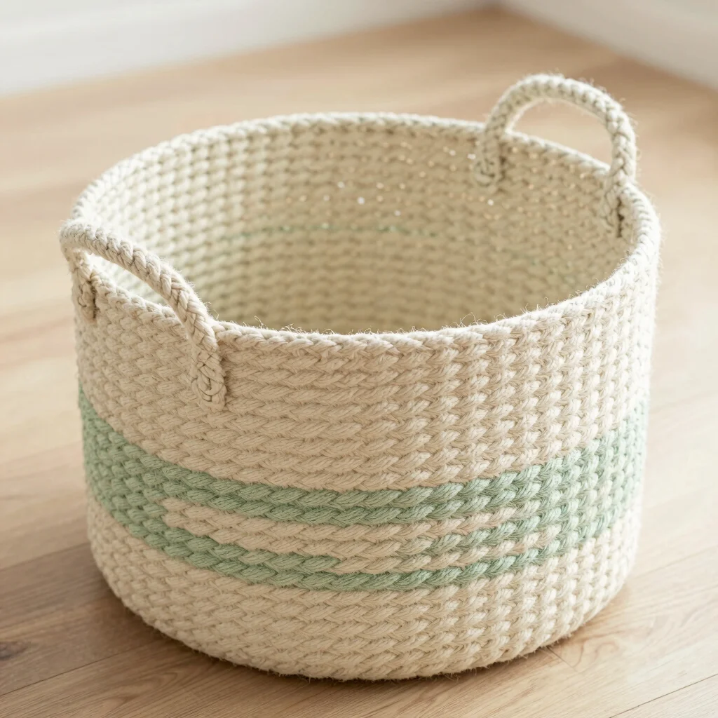 Panier Rangement Tressé Mains
