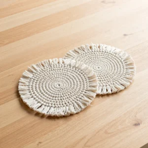 Duo de Sous-Verres Macramé